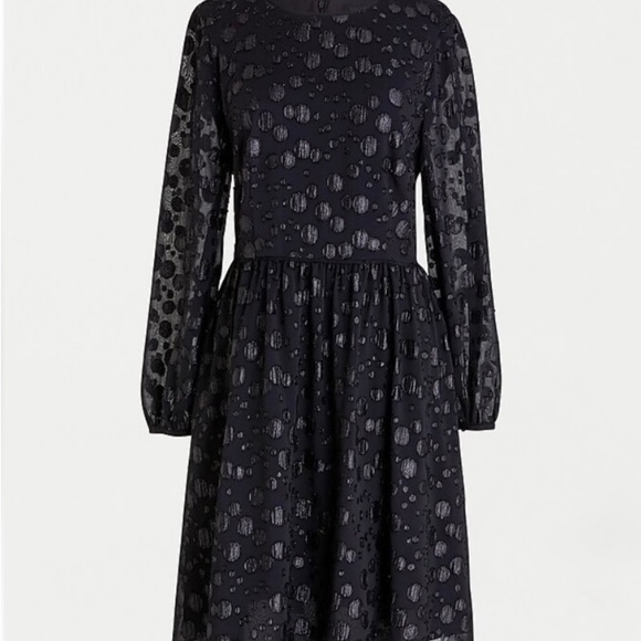 🆕J. Crew A-Line Dress with Metallic Dots - Picture 6 of 14